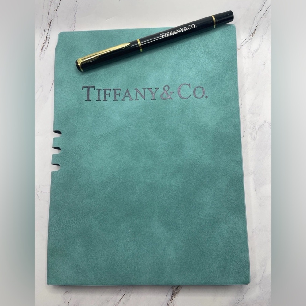 NEW Tiffany & Co. Blue Journal with Black Pen - Picture 5 of 8